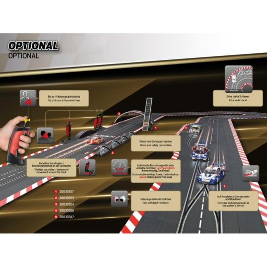 Circuit de course Carrera Full Speed 1:24 2 vehicules sans fil multicolore