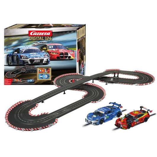 Circuit de course Carrera Full Speed 1:24 2 vehicules sans fil multicolore