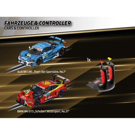 Circuit de course Carrera Full Speed 1:24 2 vehicules sans fil multicolore