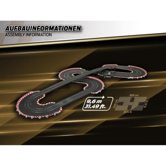 Circuit de course Carrera Full Speed 1:24 2 vehicules sans fil multicolore