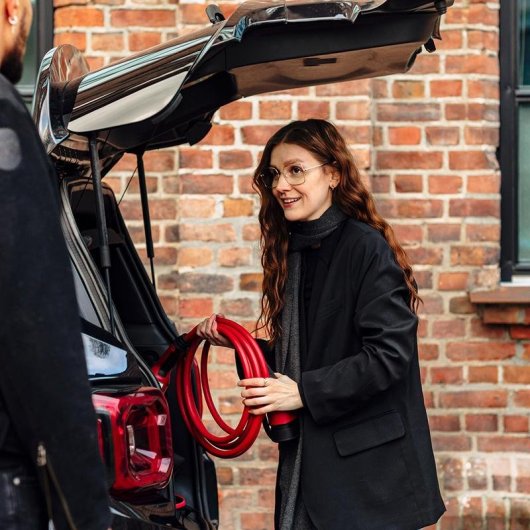 Cable de carga DEFA eConnect Rojo Type 2 7.5 m 13.8 kW