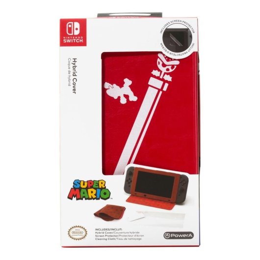 Capa PowerA Super Mario Hybrid Cover Nintendo Switch Resistente a Riscos