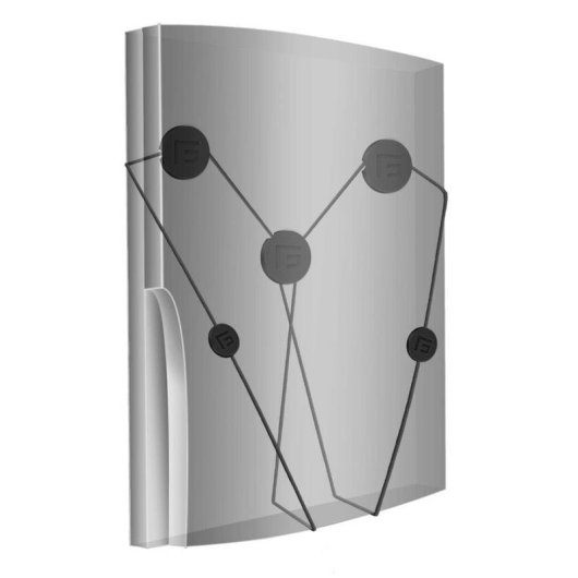 Suporte de parede Floating Grip PS3 Slim Preto com parafusos