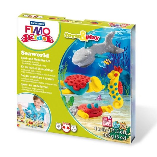 Massa de modelar Staedtler FIMO kids 8034 4 cores 42 g