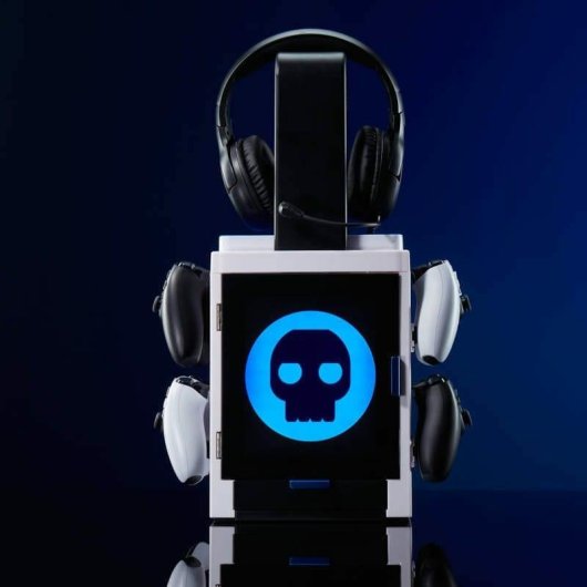 Spielturm Numskull PS5 Inspired Grau Mit Beleuchtung Kabelgebunden