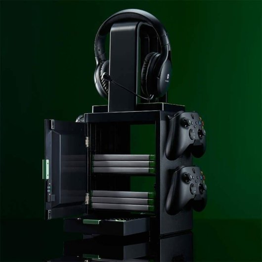 Tour de jeux Numskull Official Xbox éclairage filaire Noir