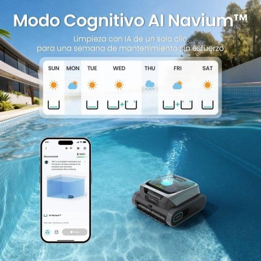Robot limpia piscinas Aiper Scuba V3 con IA para piscinas hasta 100 m²