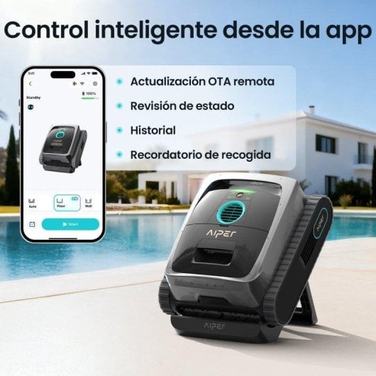 Robot limpia piscinas Aiper Scuba V3 con IA para piscinas hasta 100 m²