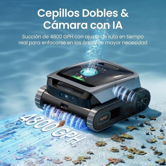 Robot limpia piscinas Aiper Scuba V3 con IA para piscinas hasta 100 m²