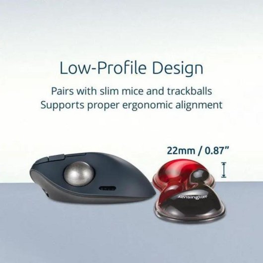 Reposamuñecas Kensington Slim Duo Gel Rot Gel TPU Belüftung