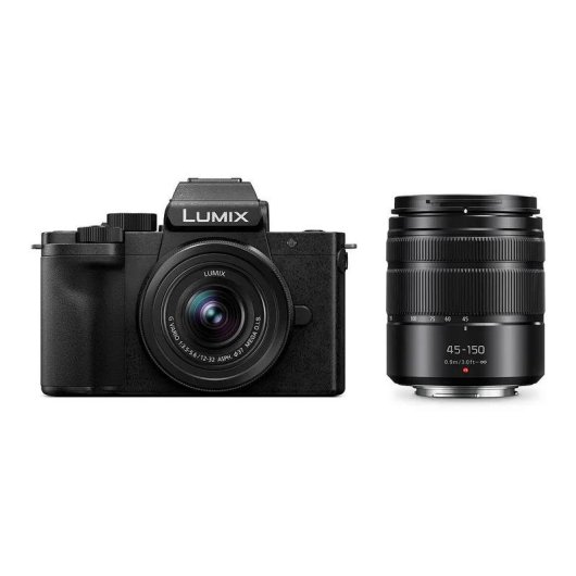 Câmara Mirrorless Panasonic Lumix G100D 20.3MP 5184x3888 12-32mm 45-150mm Bluetooth