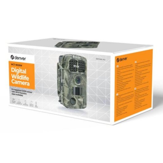 Cámara IP Denver WCT-8026W 4K Visión Nocturna Exterior y Interior Wifi Bluetooth