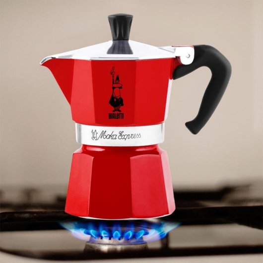 Italienischer Espressokocher Bialetti 4941 Rot Aluminium 1 Tasse