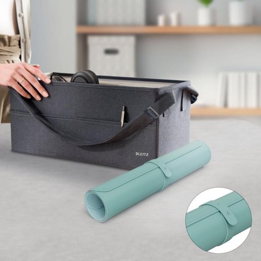Protector de escritorio Leitz 53820051 color menta 400x800 mm