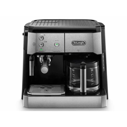 Cafetera Combinada DeLonghi BCO421.S 1750 W Negra Metálica con Jarra