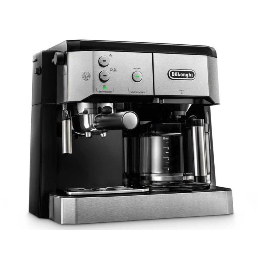 Cafetera Combinada DeLonghi BCO421.S 1750 W Negra Metálica con Jarra