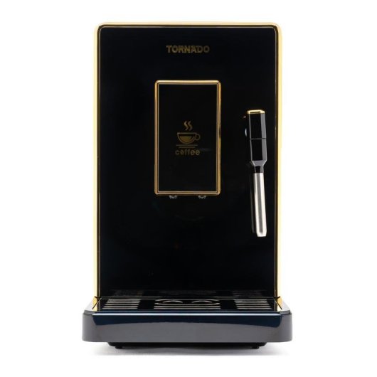 Máquina de café expresso automática Tornado TCM-9008A-GS 200g moinho integrado espumador leite