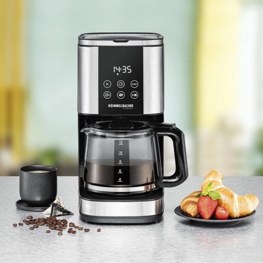 Cafetera de Goteo Rommelsbacher FKM 1000 1,5 L 1000 W Negro Acero inoxidable 12 Tazas Función mantener caliente