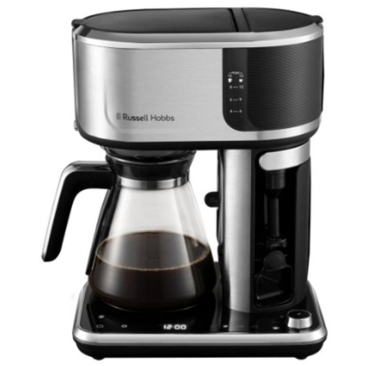 Filterkaffeemaschine Russell Hobbs Attentiv 15 Tassen mit Milchaufschäumer Cold Brew