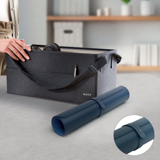 Protector de escritorio Leitz 53820068 Azul oscuro PVC 400x800 mm