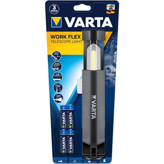 Luz de trabajo Varta Work Flex LED IPX4 Negro