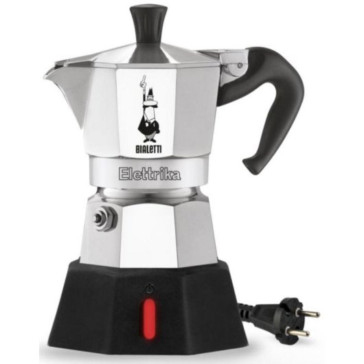 Cafetière italienne électrique Bialetti Moka Elettrika 0,09L 2 Tasses aluminium noir