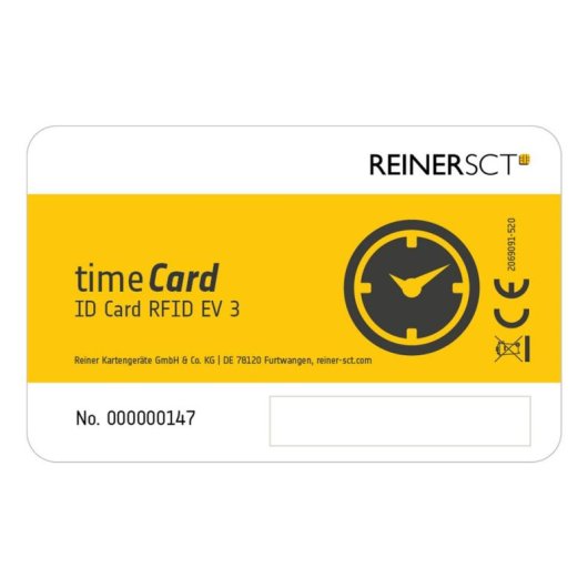 Contrôle d’Accès Reiner SCT timeCard Premium Carte MIFARE DESFire EV3 50 Utilisateurs