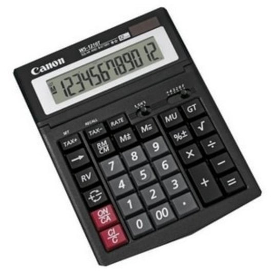 Calculadora Canon WS-1210T de escritorio 12 dígitos pantalla inclinable