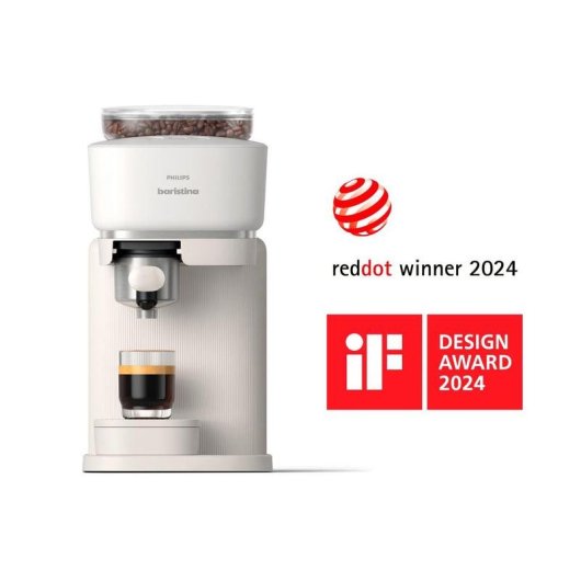 Siebträgermaschine Philips BAR300/00 1,2L 16 Bar Keramikmahlwerk weiß