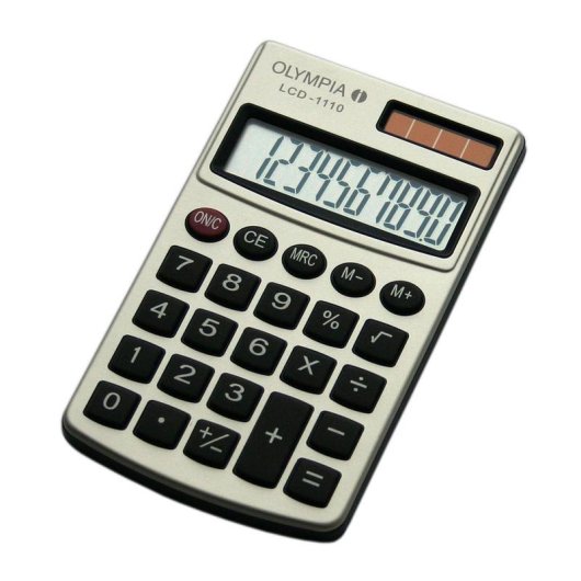 Calculatrice Olympia LCD 1110 10 chiffres 1 ligne Métal Argent