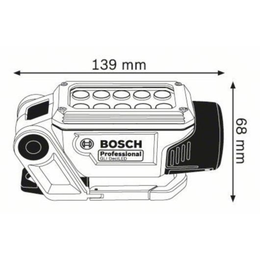 Luz de trabajo Bosch GLI DeciLED Professional LED 10 bombillas 400 g