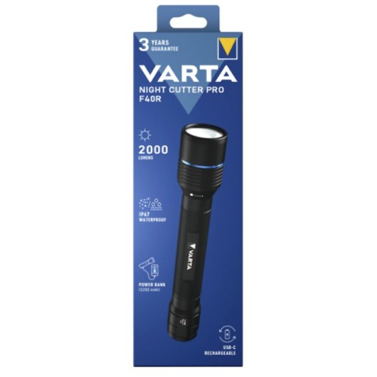 Taschenlampe Varta 18922 2000 lm IP67 Akku 5200 mAh