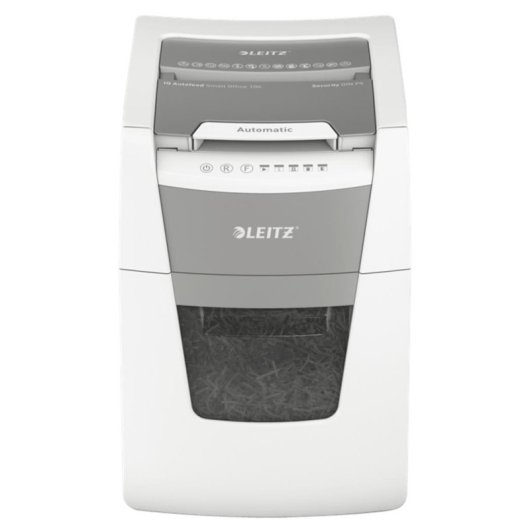 Trituradora de papel Leitz IQ microcorte 100 hojas A4 34L silenciosa