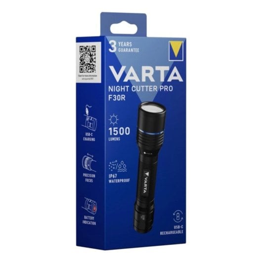 Linterna Varta Night Cutter Pro F30R 1500 lm IP67 USB