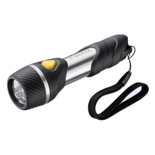 Lanterna Varta Day Light Multi LED F10 aluminio preto porta-chaves