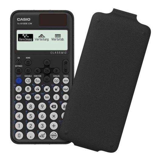 Taschenrechner Casio FX-810DE CX 12-stellig Schwarz Kompakt Batterie