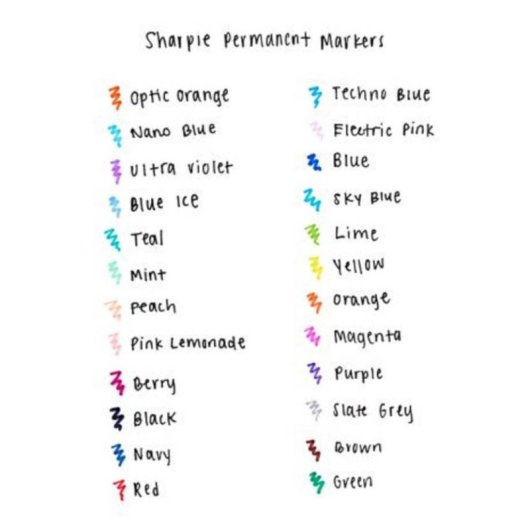 Marker Sharpie Fine 18 Farben feine Spitze multicolor