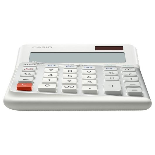 Calculadora Casio DE-12E-WE Escritorio 12 dígitos Batería/Solar