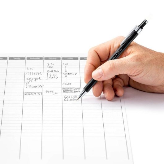 Lápiz de grafito Staedtler 7785ABK25D HB Negro Plata Hexagonal con borrador