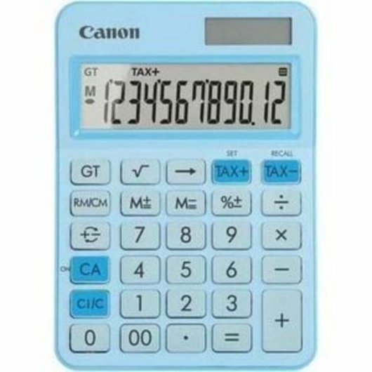Calculadora Canon LS-125KB de Escritorio 12 Dígitos Batería/Solar Azul