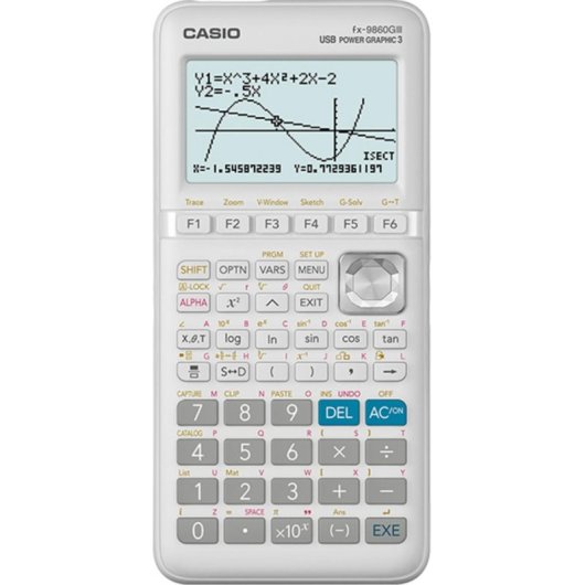 Taschenrechner Casio FX-9860GIII Grafik USB Display Hintergrundbeleuchtet Weiß