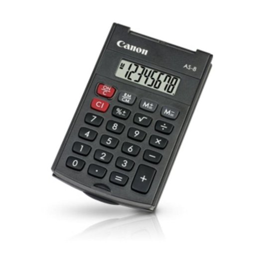 Calculatrice Canon AS-8 8 chiffres LCD Design ergonomique compact