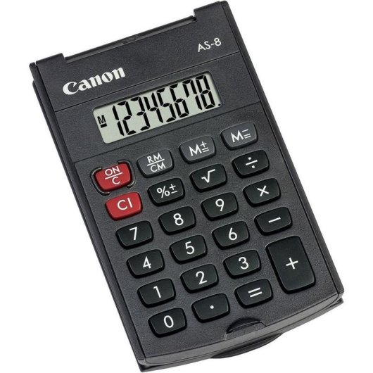 Calculatrice Canon AS-8 8 chiffres LCD Design ergonomique compact