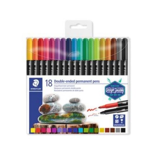 Marcador permanente Staedtler 3187 Multicolor 3 mm 18 piezas
