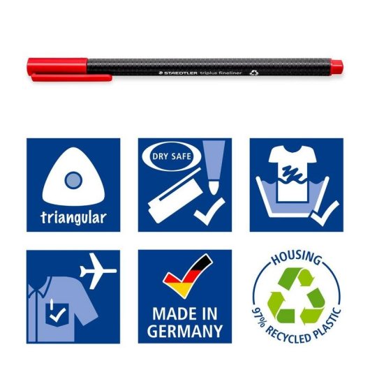 Fineliner Staedtler 334 C12 12 Farben superfine Spitze 0,3 mm