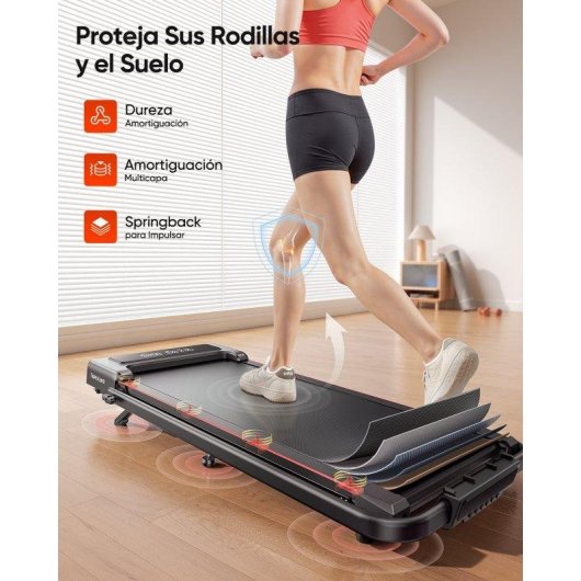 Cinta de correr plegable Toputure 2.5hp con inclinación 9% y 12 km/h