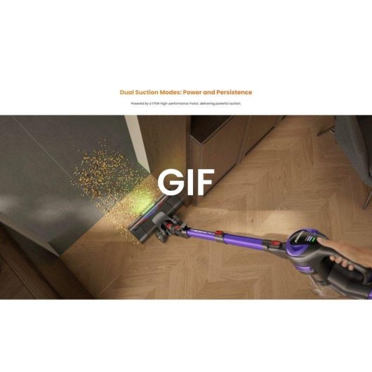 Aspirador sem Fio Yaber 170W 35min Filtro HEPA Ultraleve