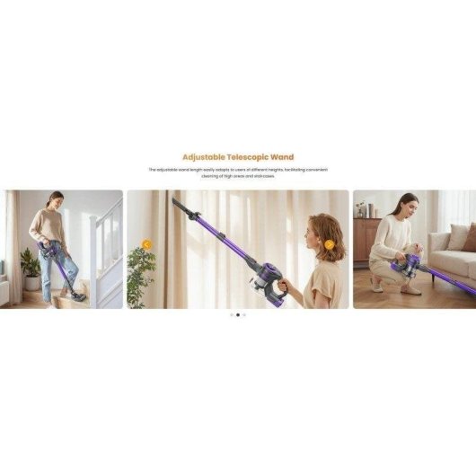 Aspirapolvere a Mano Yaber 170W 35 min HEPA LED 0,6L