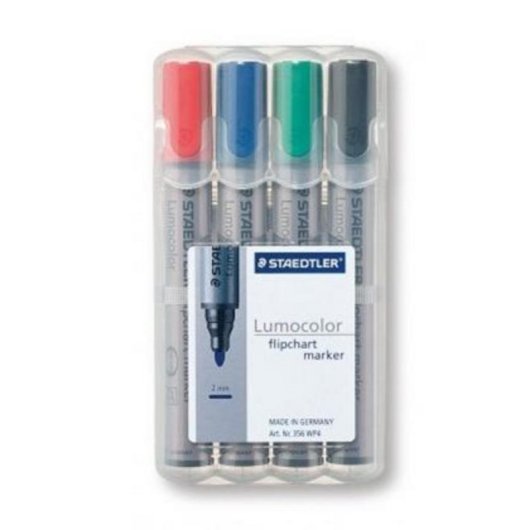 Marcador Staedtler 356 WP4 4 colores surtidos trazo 2 mm