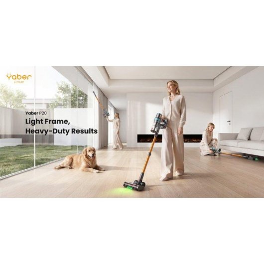 Aspirador sem Fio Yaber 400W 120AW LED Ultra-leve HEPA Animais